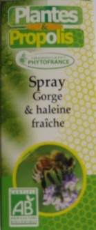 Plantes & propolis - Spray gorge et haleine fraîche -15 ml -ESD / PHYTOFRANCE